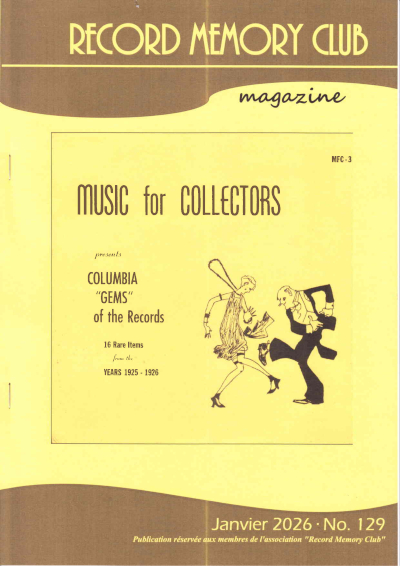 Record Memory Club Magazine numéro 129